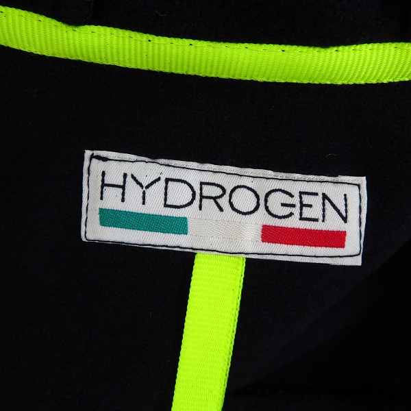 実際に弊社で買取させて頂いたHYDROGEN/ハイドロゲン ジップアップパーカー ブラック/ネオンイエロー Sの画像 2枚目