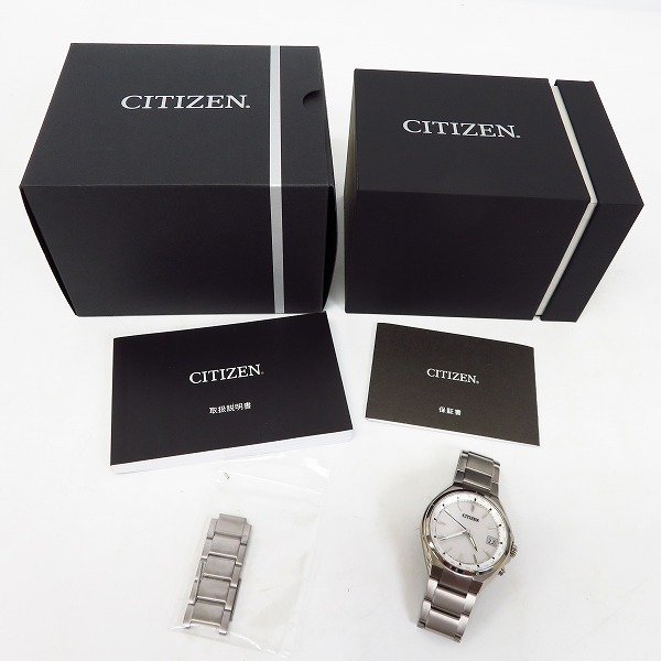 実際に弊社で買取させて頂いたCITIZEN/シチズン ATTESA/アテッサ エコドライブ ラジオコントロール 腕時計 CB1120-50Aの画像 6枚目