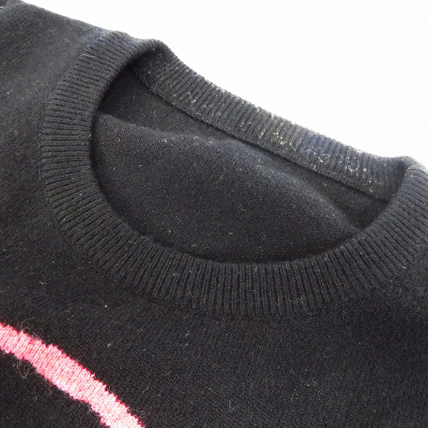 実際に弊社で買取させて頂いたLucien pellat-finet/ルシアンペラフィネ ニット/セーター スカル 眼帯 ブラックの画像 6枚目