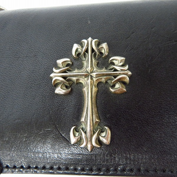 実際に弊社で買取させて頂いたDEAL DESIGN/ディールデザイン クロスモチーフ レザー ウォレットの画像 8枚目