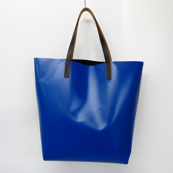 実際に弊社で買取させて頂いたMARNI/マルニ バイカラー トートバッグ ブラック×ブルーの画像 1枚目