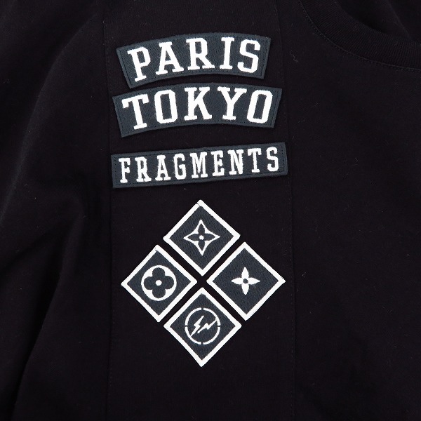 実際に弊社で買取させて頂いたLOUIS VUITTON×fragment design ワッペン Tシャツ ルイヴィトン フラグメント/Lの画像 8枚目