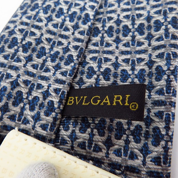 実際に弊社で買取させて頂いた【未使用】BVLGARI/ブルガリ セブンフォールド ネクタイ 100％シルク の画像 4枚目