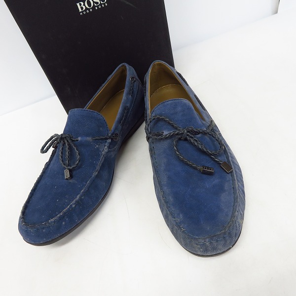 実際に弊社で買取させて頂いたHUGO BOSS/ヒューゴボス レザー ドライビングシューズ UK7