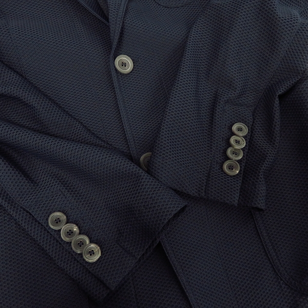 実際に弊社で買取させて頂いたGIORGIO ARMANI/ジョルジオアルマーニ メッシュ テーラードジャケット 52の画像 7枚目