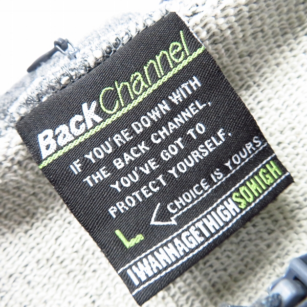 実際に弊社で買取させて頂いたBackChannel/バックチャンネル ジップアップパーカー グレー/Lの画像 3枚目