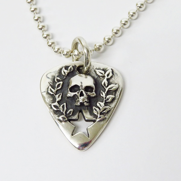 実際に弊社で買取させて頂いた【1年間期間限定販売/シリアル入】CRAZY PIG/クレイジーピッグ ギターピック スカル ペンダント/ネックレスの画像 1枚目