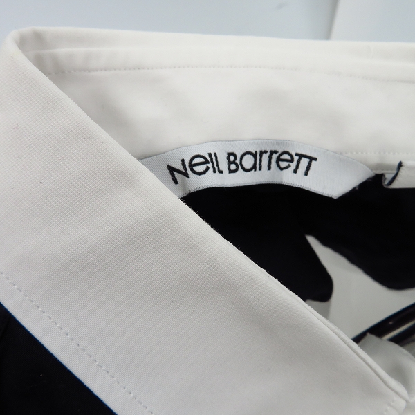 実際に弊社で買取させて頂いたNeil Barrett/ニールバレット 切替長袖ドレスシャツ/39の画像 5枚目