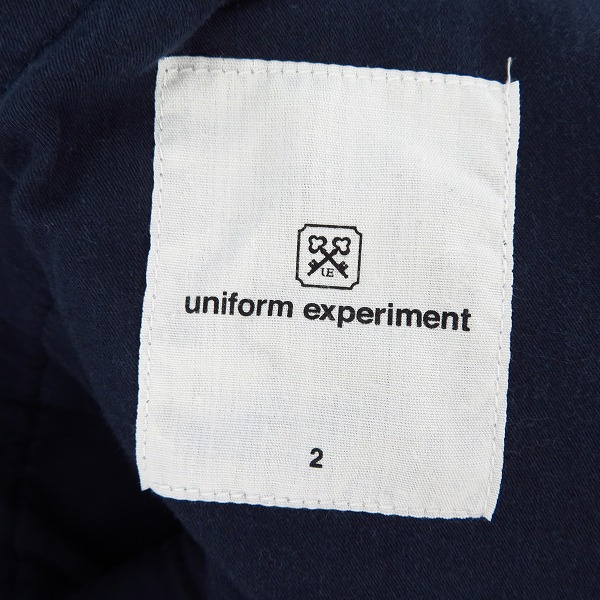 実際に弊社で買取させて頂いたuniform experiment/ユニフォームエクスペリメント SLIM-FIT CINO PANT ネイビー UE-150048/2の画像 3枚目