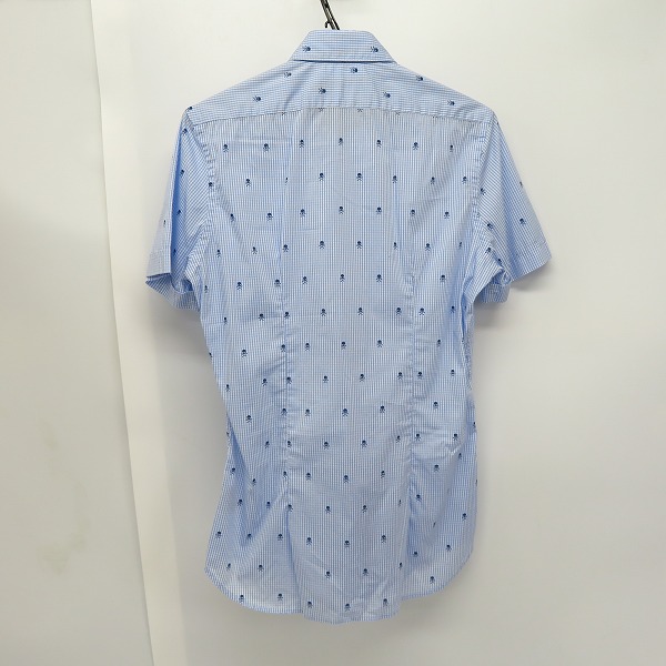 実際に弊社で買取させて頂いたHYDROGEN/ハイドロゲン スカル刺繍 半袖シャツ/XSの画像 1枚目