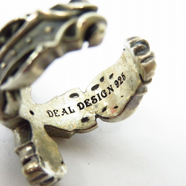 実際に弊社で買取させて頂いたDEAL DESIGN/ディールデザイン クロスモチーフ ストーン付き リング/17.5号の画像 5枚目