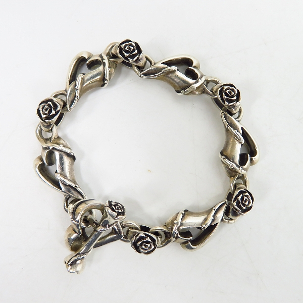 実際に弊社で買取させて頂いたDEAL TEARS/ディールティアーズ ハート ローズ ブレスレットの画像 1枚目