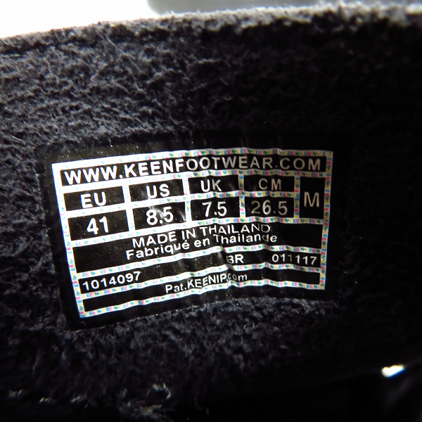 実際に弊社で買取させて頂いたKEEN/キーン UNEEK MONOCHROME/ユニークモノクローム サンダル 1014097/26.5の画像 5枚目
