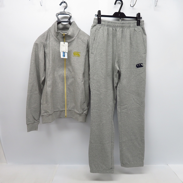 実際に弊社で買取させて頂いた【未使用】CANTERBURY/カンタベリー トレーニング スウェット ジャケットM/パンツL 2点セット
