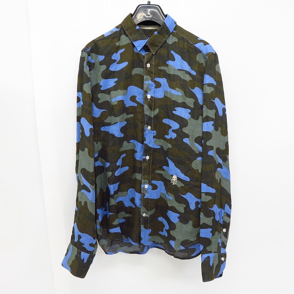 実際に弊社で買取させて頂いた【未使用】HYDROGEN/ハイドロゲン 迷彩/カモフラ 長袖シャツ/S