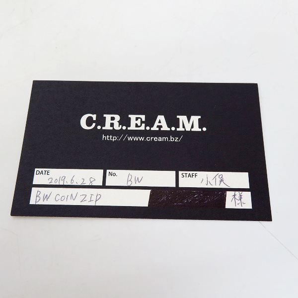 実際に弊社で買取させて頂いた【ギャラ付】BILL WALL LEATHER/BWL/ビルウォールレザー L字ジップ コインケースｗ/アリゲーターの画像 7枚目