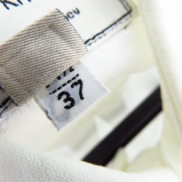 実際に弊社で買取させて頂いたMAISON KITSUNE/メゾンキツネ ボタンダウン 長袖 シャツ ホワイトの画像 4枚目