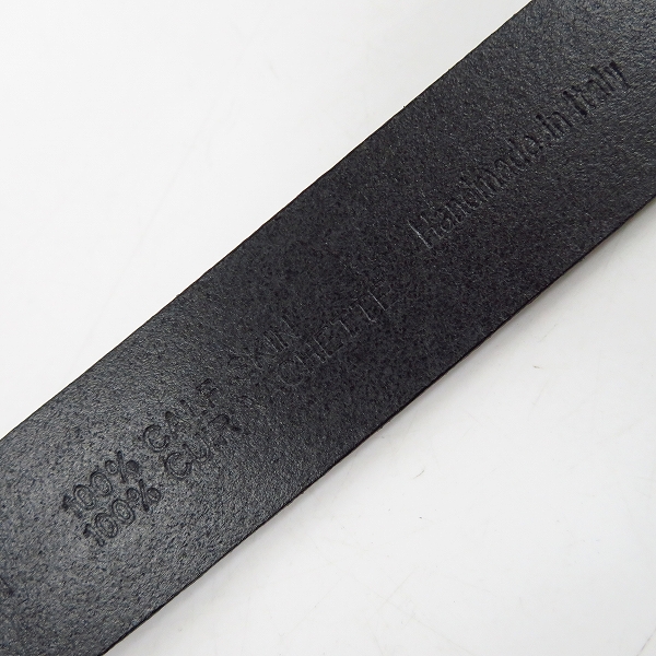 実際に弊社で買取させて頂いたHUGO BOSS/ヒューゴボス ベルト レザー/革 ブラック 95/36の画像 4枚目