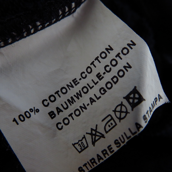 実際に弊社で買取させて頂いたHYDROGEN/ハイドロゲン プルオーバーパーカー/スウェットパンツ スカルプリント ブラック/ブルー セットアップ Sの画像 4枚目