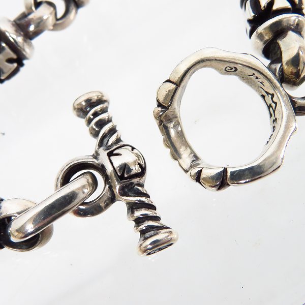 実際に弊社で買取させて頂いたTRAVIS WALKER/トラヴィスワーカー OUTLAW BRACELET WITH T-BAR 8リンクの画像 2枚目