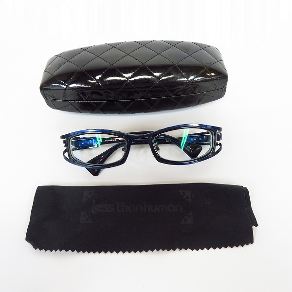 実際に弊社で買取させて頂いたless than human/レスザンヒューマン Wernher.V.B メガネフレームの画像 9枚目