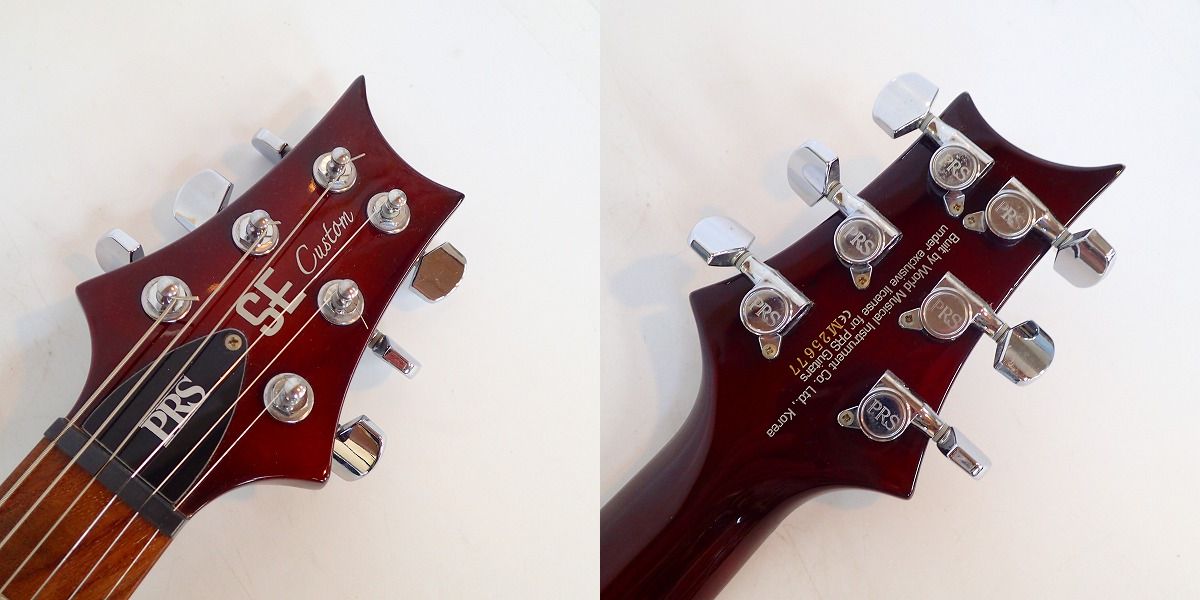実際に弊社で買取させて頂いた★Paul Reed Smith/ポールリードスミス SE Custom 24 エレキギター ソフトケース付きの画像 3枚目