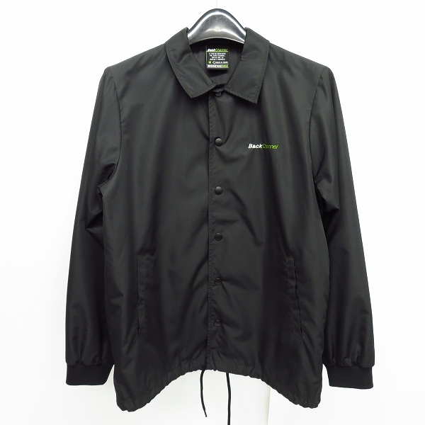 実際に弊社で買取させて頂いたBack Channel/バックチャンネル コーチジャケット バックプリント ブラック/M