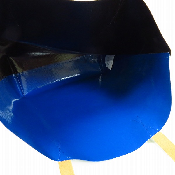 実際に弊社で買取させて頂いたMARNI/マルニ バイカラー トートバッグ ブラック×ブルーの画像 3枚目