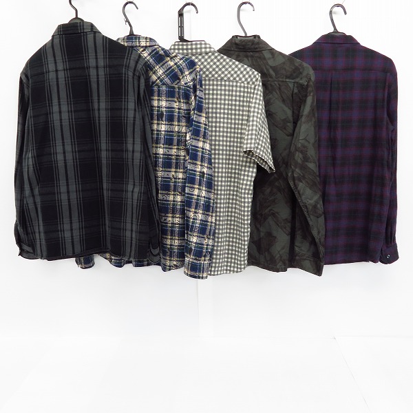 実際に弊社で買取させて頂いたBackChannel/バックチャンネル 長袖/半袖 チェックシャツ M/L 5点セットの画像 1枚目