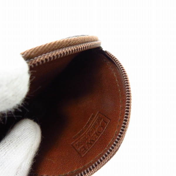 実際に弊社で買取させて頂いたLOEWE/ロエベ 丸型 レザー コインケースの画像 2枚目