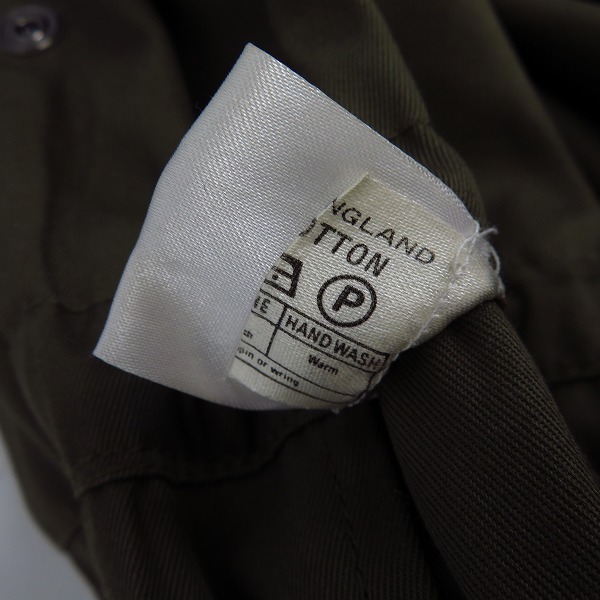 実際に弊社で買取させて頂いたHUNTING WORLD/ハンティングワールド コットン ミリタリージャケット カーキ/42の画像 4枚目