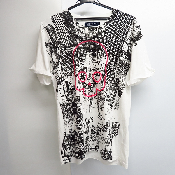 実際に弊社で買取させて頂いたHYDROGEN/ハイドロゲン スカルプリント カットソー Tシャツ S