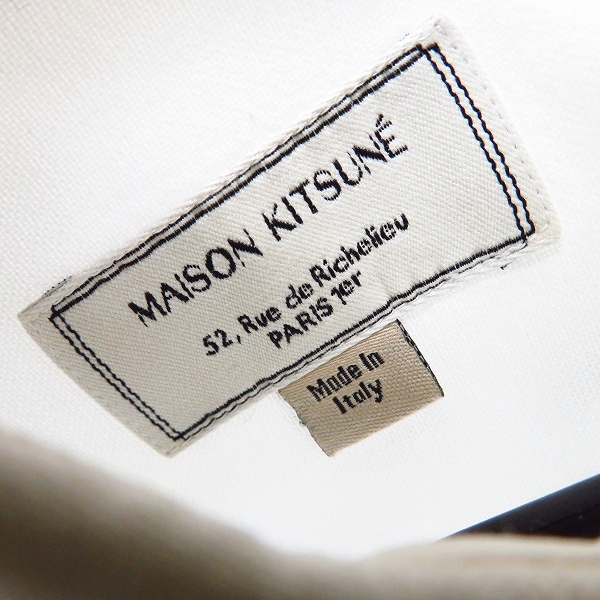 実際に弊社で買取させて頂いたMAISON KITSUNE/メゾンキツネ ボタンダウン 長袖 シャツ ホワイトの画像 2枚目