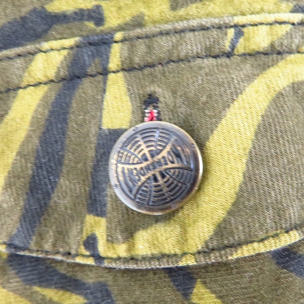 実際に弊社で買取させて頂いたINDEPENDENT/インディペンデント カモフラ/迷彩柄 ロングスリーブ/長袖 シャツ Mの画像 5枚目