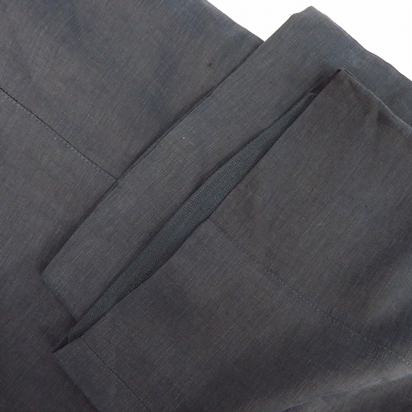 実際に弊社で買取させて頂いたGIORGIO ARMANI/ジョルジオアルマーニ リングベルト付き ワイドリネンパンツ/48の画像 9枚目