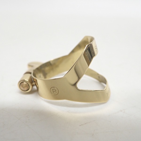 実際に弊社で買取させて頂いたSELMER/セルマー アルトサックス用 リガチャー ゴールドの画像 3枚目