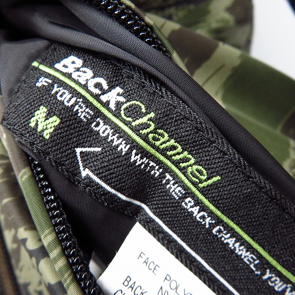 実際に弊社で買取させて頂いたBack Channel/バックチャンネル MA-1/フライトジャケット リバーシブル ゴーストライオンカモ ネイビー/Mの画像 4枚目