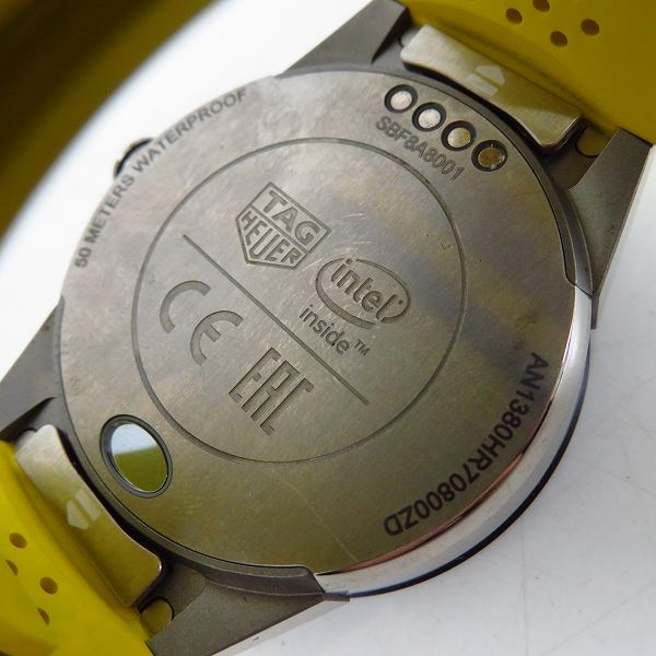 実際に弊社で買取させて頂いたTAG HEUER/タグホイヤー コネクテッド モジュラー イエローラバー スマートウォッチの画像 3枚目