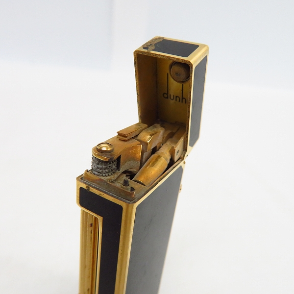 実際に弊社で買取させて頂いたdunhill/ダンヒル Rollagas/ローラガス ライター ブラック×ゴールド/黒金の画像 4枚目