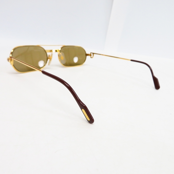 実際に弊社で買取させて頂いたCartier/カルティエ サングラス/アイウェア ゴールド×ブラウンの画像 1枚目