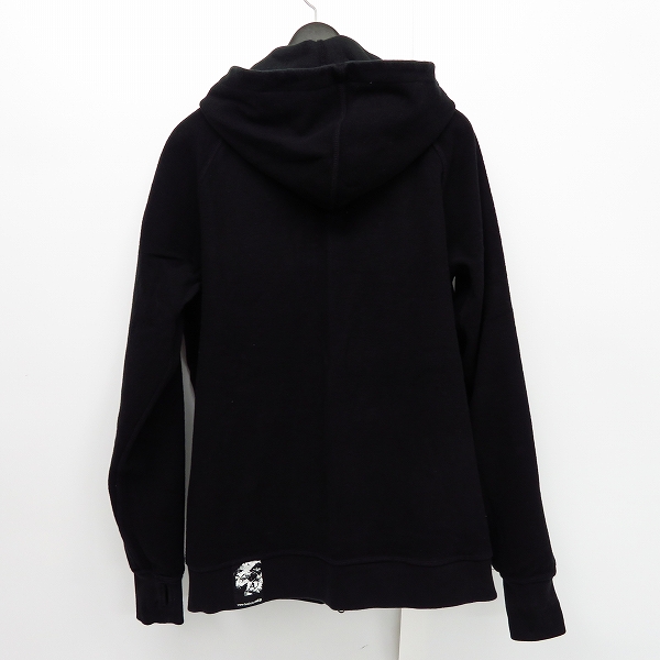実際に弊社で買取させて頂いたBackChannel/バックチャンネル リバーシブル ジップアップパーカー ポケットデザイン ブラック/Lの画像 3枚目