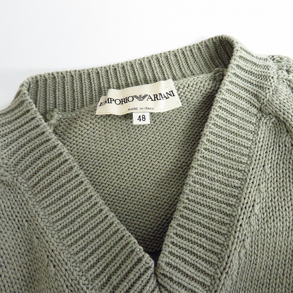 実際に弊社で買取させて頂いたEMPORIO ARMANI/エンポリオアルマーニ 綿混ニットセーター 48の画像 5枚目