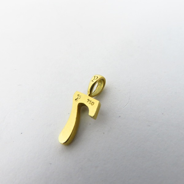 実際に弊社で買取させて頂いたEYEFUNNY/アイファニー 18KYG ナンバーネックレス NO,7 ｗ/ダイヤ HNBD007の画像 4枚目