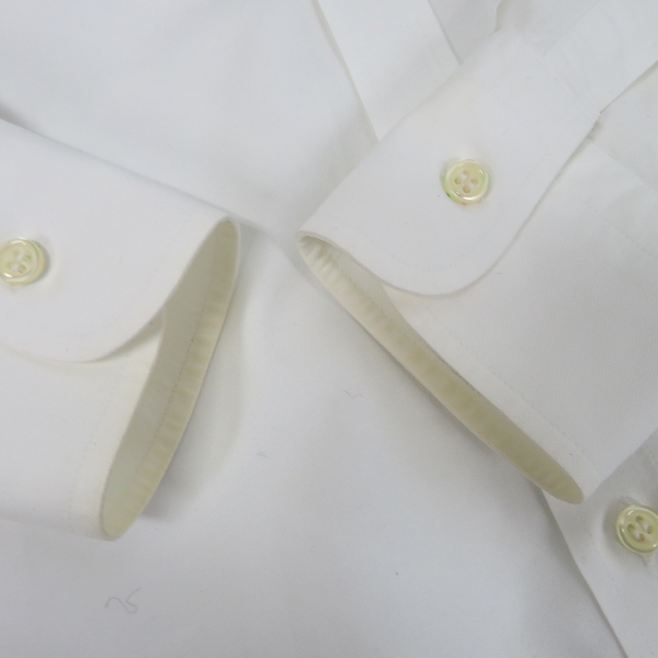 実際に弊社で買取させて頂いたMAISON KITSUNE/メゾンキツネ ボタンダウン 長袖 シャツ ホワイトの画像 8枚目