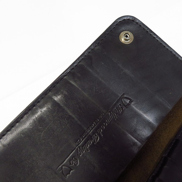 実際に弊社で買取させて頂いたHTC/HOLLYWOOD TRADING CO/エイチティーシー 長財布/ロングウォレット レザー スタッズの画像 9枚目