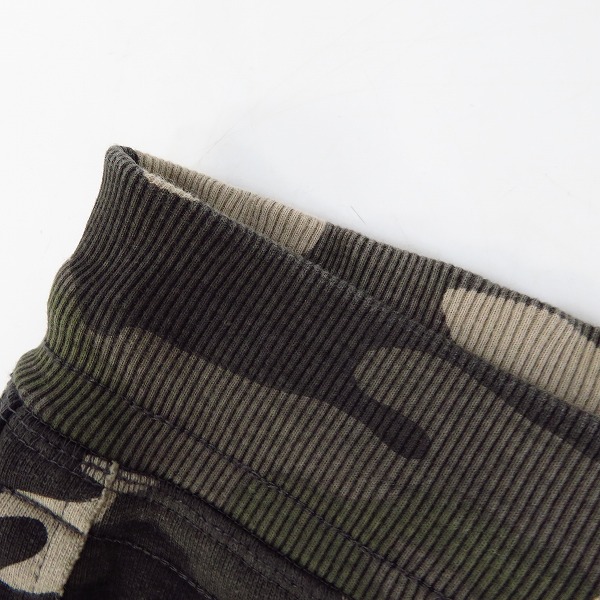 実際に弊社で買取させて頂いたHYDROGEN/ハイドロゲン 迷彩 黒ライン スウェット ハーフパンツ/Sの画像 5枚目