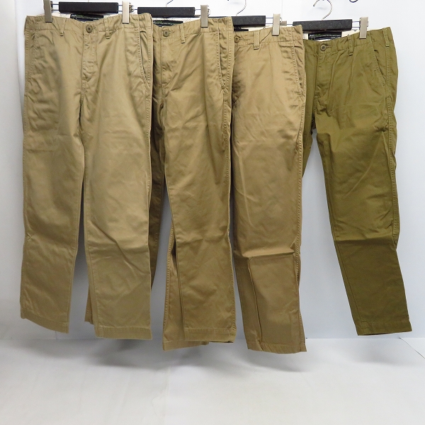 実際に弊社で買取させて頂いたBackChannel/バックチャンネル チノパン 4点セット S/M