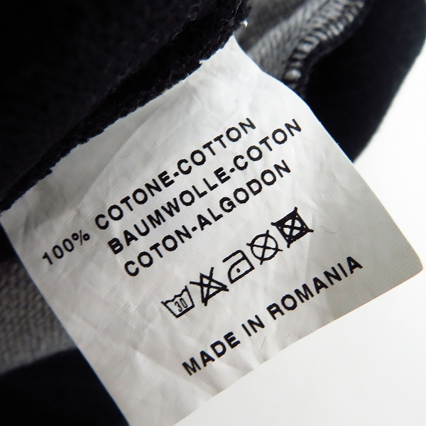 実際に弊社で買取させて頂いたHYDROGEN/ハイドロゲン スカル刺繍 ボーダー柄 プルオーバー パーカー/フーディー Size：Sの画像 4枚目