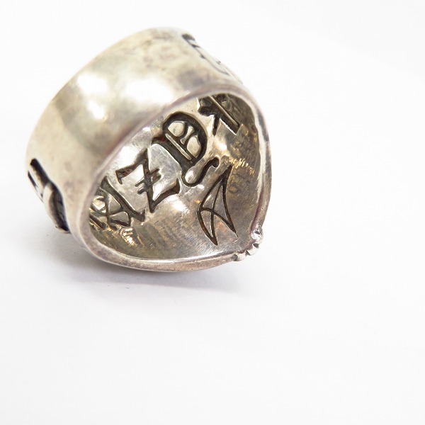 実際に弊社で買取させて頂いたCRAZY PIG/クレイジーピッグ クリスタル ガレッジリング/19-19.5号の画像 5枚目