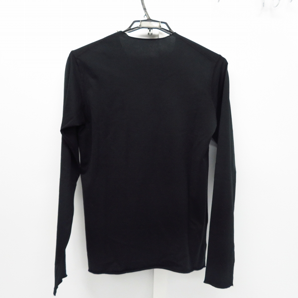 実際に弊社で買取させて頂いたlucien pellat-finet /ルシアンペラフィネ スワロスタッズ スカル カットソー/ロンT ブラック XSの画像 1枚目